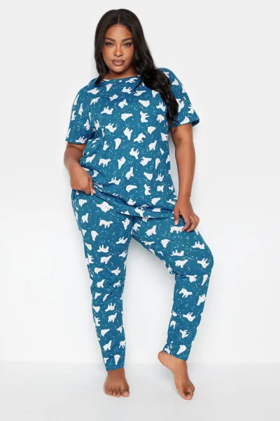 Polar Bear Print Pyjama Set