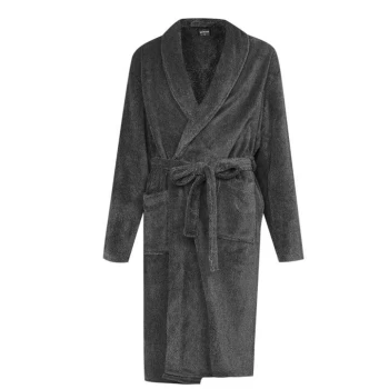 Howick Fleece Robe - Charcoal Grey