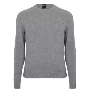 Boss Nolive Cashmere Sweatshirt - Silver