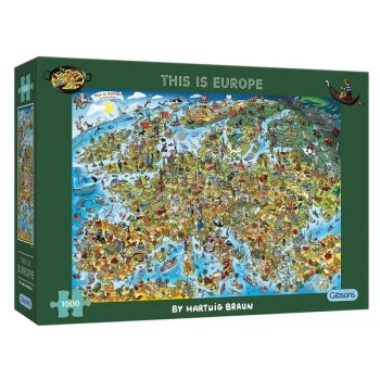 Gibsons This Is Europe Jigsaw Puzzle - 1000 Pieces