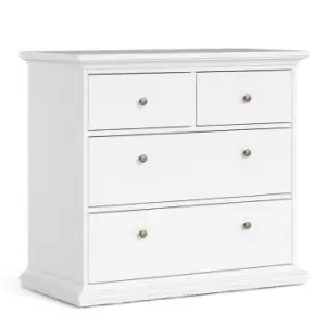 Paris Chest Of 4 Drawers In White