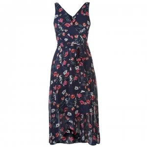 DKNY Wrap Chiffon Dress Ladies - Multi