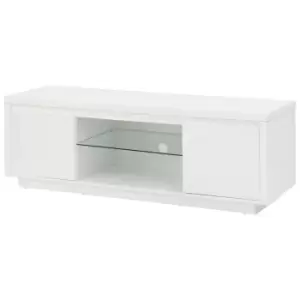 GFW Polar 2 Door Large TV Unit - White Gloss