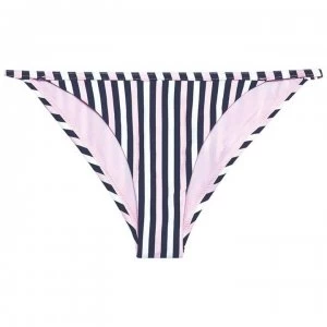 Jack Wills Midgrove String Bikini Pant - Pink Navy Strip