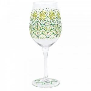 Lemon Henna Wine Glass