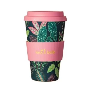 Sass & Belle Variegated Leaves Bamboo Coffee Cup