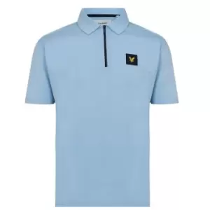 Lyle and Scott Casual Zip Polo - Blue