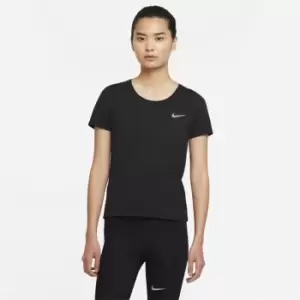 Nike Dri-FIT Run Division Womens Short-Sleeve Running Top - Black