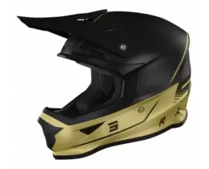 SHOT Furious Raw 3.0 Black Gold Matt Offroad Helmet S