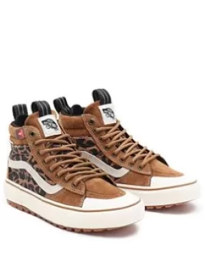 Vans Ua Sk8-hi Mte-2, Tan/Leopard, Size 4, Women