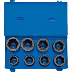 Draper 8 Piece 3/4" Drive Impact Hexagon Socket Set Metric in Metal Case 3/4"