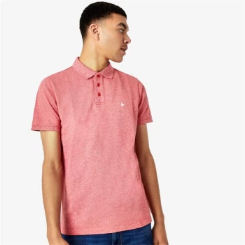 Jack Wills Langold Jaspe Pique Polo - Bright Red