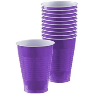 Plastic Cups Purple 355ml (Pack Of 10)