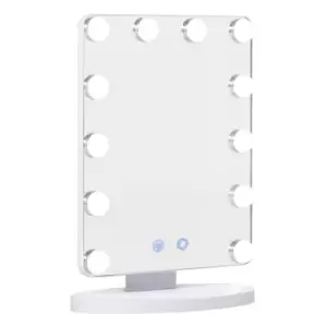 Homcom Hollywood Makeup Mirror With LED Dimmable Light Cosmetic Vanity Mirror