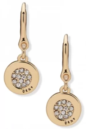 DKNY Pave Disc Drop Earrings 60572142-887