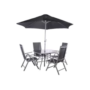 Rio 4 Seater Recliner Garden Dining Set