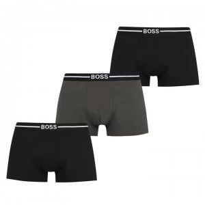 Hugo Boss 3 Pack Organic Trunks Black/Khaki Size M Men