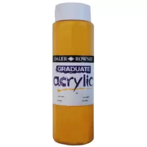 Daler Rowney 123500701 Graduate Acrylic Paint 500ml Gold Imitation