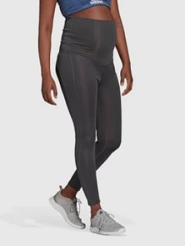 adidas Maternity 7/8 Tights - Grey, Size L, Women