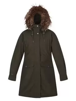 Regatta Shiloh Parka - Khaki, Size 14, Women