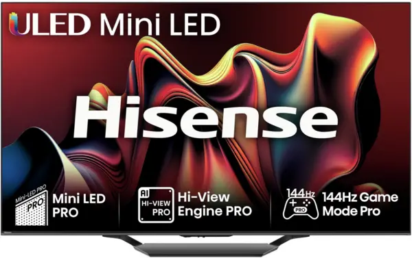 Hisense 55" 55U7NQTUK Smart 4K Ultra HD Mini LED TV