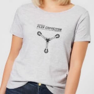 Back To The Future Powered By Flux Capacitor Womens T-Shirt - Grey - XL