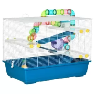 Pawhut Steel Large Hamster House - Blue