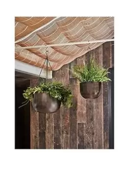 Ivyline Mayfair Mocha Hanging Planter