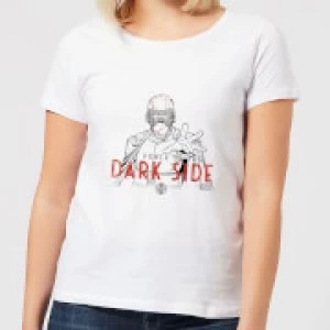 Star Wars The Rise Of Skywalker Kylo Darkside Powers Womens T-Shirt - White - XXL