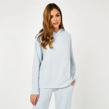 Jack Wills Lounge Knitted Hoodie - Soft Blue