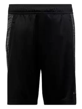 adidas Training Aeroready Heather Shorts, Black/Grey, Size 11-12 Years