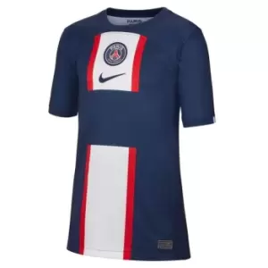 Nike Paris Saint Germain Home Shirt 2022 2023 Juniors - Blue