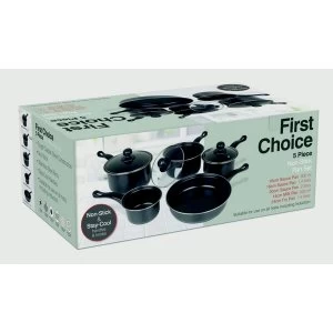 Pendeford Value Plus Collection Non Stick Sauce Pan Set 5 Piece