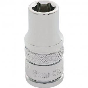 Draper 1/4" Drive Polished Finish Hexagon Socket Metric 1/4" 6mm