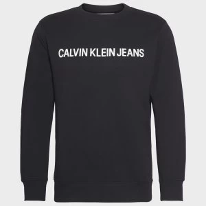 CK Jeans Mens Core Institutional Logo Sweatshirt - CK Black - L