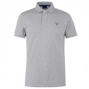 Gant Contrast Collar Polo Shirt - Grey 093