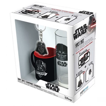 Star Wars - Glass 29cl + Keyring + Mini Mug "Darth Vader"