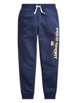 Ralph Lauren Boys Polo Sport Cuffed Joggers - Navy, Size 10-12 Years, M