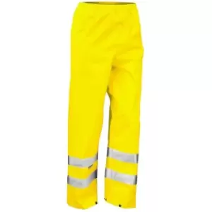 Result Mens Hi-Vis Trousers / Pants (Pack of 2) (S-M) (Hi-Vis Yellow) - Hi-Vis Yellow