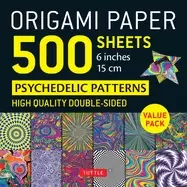 origami paper 500 sheets psychedelic patterns 6 15cm tuttle origami paper