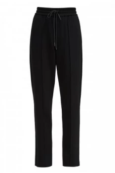 French Connection Whisper Ruth Tie Waist Trousers Black