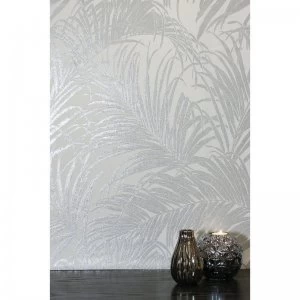 Luxe Palm Kiss Foil Wallpaper