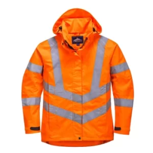 Oxford Weave 300D Ladies Class 3 Hi Vis Jacket Orange L