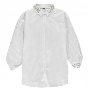 Karl Lagerfeld Shirt Dress Junior Girls - White 10B