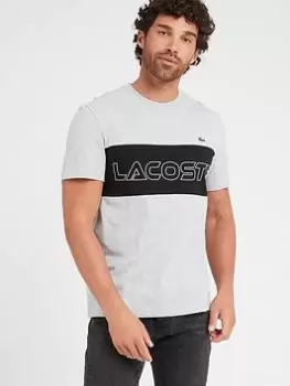 Lacoste Lacoste Colour Block T-Shirt - Grey, Size 3XL, Men