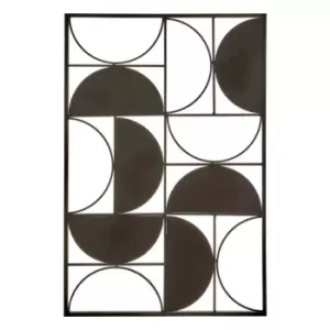 Interiors by PH Black Finish Semicircle Wall Art