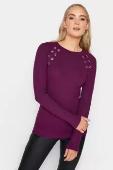 Tall Eyelet Lace Up Jumper