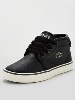 Lacoste Boys Ampthill 319 Trainers - Black/Dark Grey