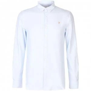 Farah Vintage Oxford Long Sleeve Shirt - Sky Blue