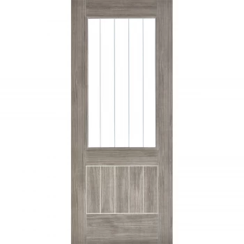 Mexicano Internal Glazed Light Grey Laminate 1 Lite Door - 762 x 1981mm